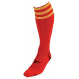 Precision Adult Pro Football Socks (7-11) Red/Yellow