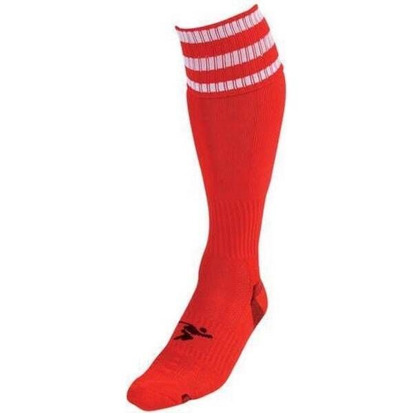 Precision Kids Pro Football Socks (12 -2) Red/White / 1EA