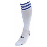Precision Kids Pro Football Socks (12 -2) White/Royal Blue / 1EA