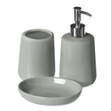 Premier Housewares Bathroom Set Grey 3 per pack