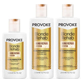 PRO:VOKE Blonde Rehab Recovery & Strengthening 3 Step Bundle
