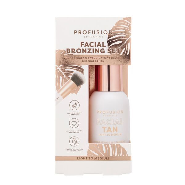 Profusion Cosmetics Facial Bronzing Set | Light To Medium