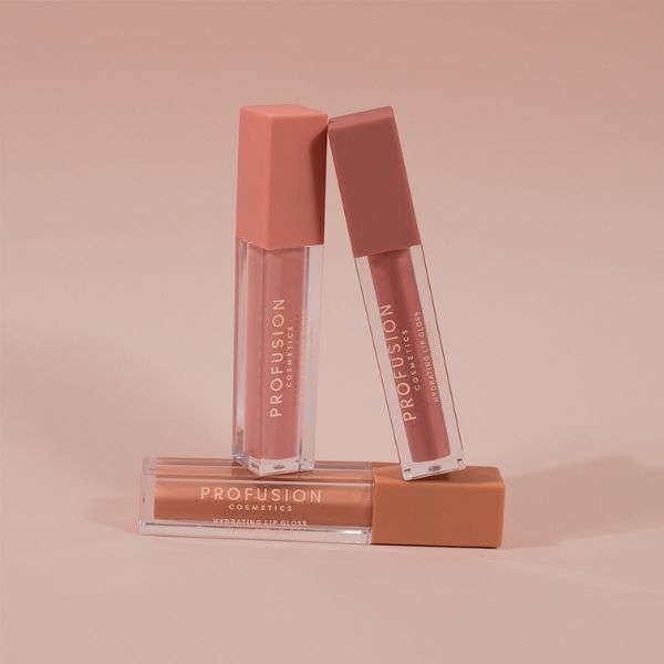 Profusion Cosmetics Lip Trio High Shine Lip Gloss - Nudes
