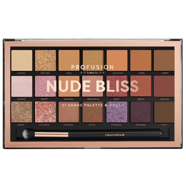 Profusion Cosmetics Nude Bliss 21 Shade Eyeshadow