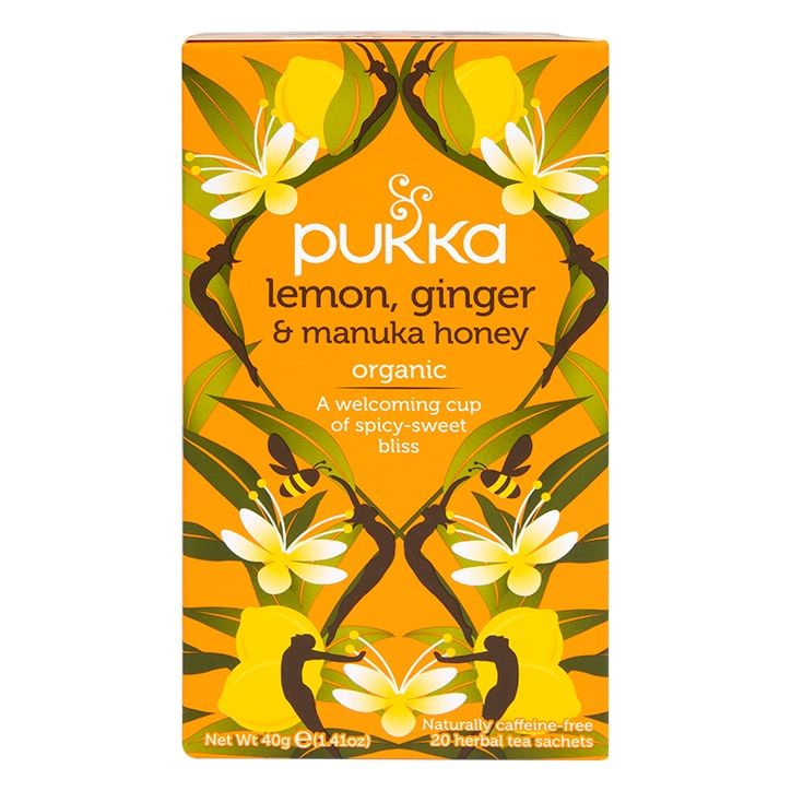 Pukka Organic Lemon, Ginger & Manuka Honey 20 Tea Bags