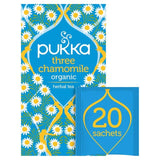 Pukka Organic Three Chamomile Tea 20 Home Compostable Herbal Tea Bags 20 per pack Default Title