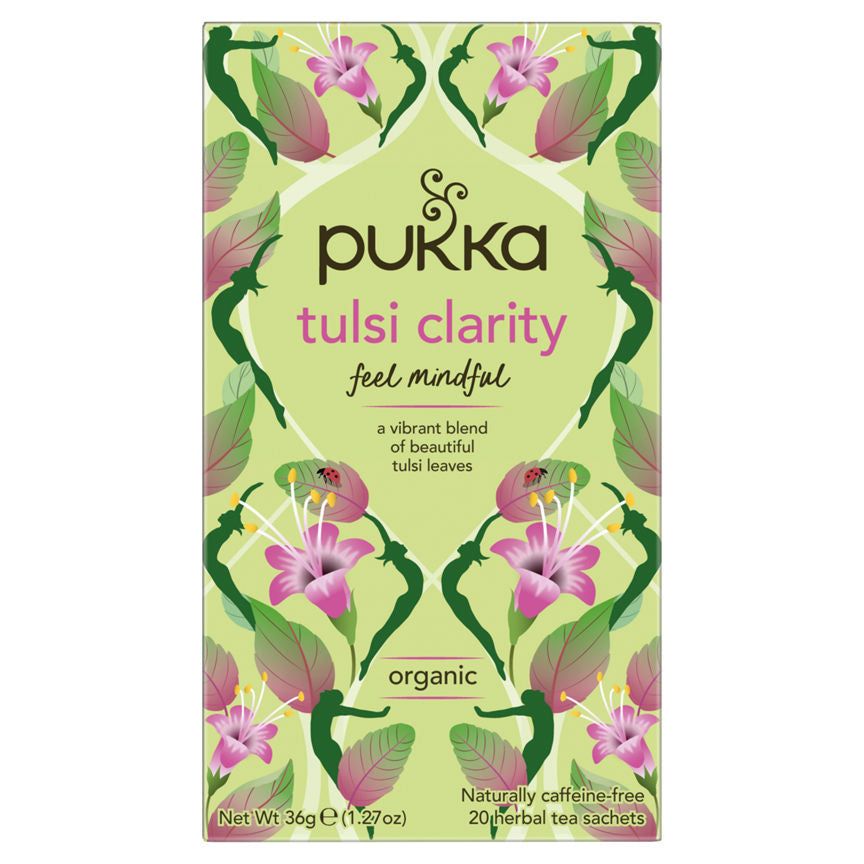 Pukka Organic Tulsi Clarity 20 Herbal Tea Sachets