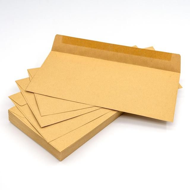 Pukka Pad 50 Pack Envelopes - DL Manilla Gummed 110mm x 220mm   50 per pack