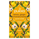 Pukka Tea Organic Lemon Ginger & Manuka Honey Tea Bags   20 per pack