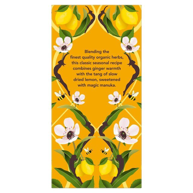 Pukka Tea Organic Lemon Ginger & Manuka Honey Tea Bags   20 per pack