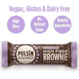 Pulsin Choc Hazelnut Vegan High Fibre Brownie Multipack 4 x 35g