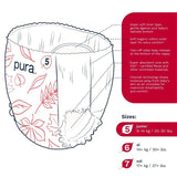 Pura Eco Nappy Pants Size 5 (9-14kg) Mega Pack 6 x 20 per pack