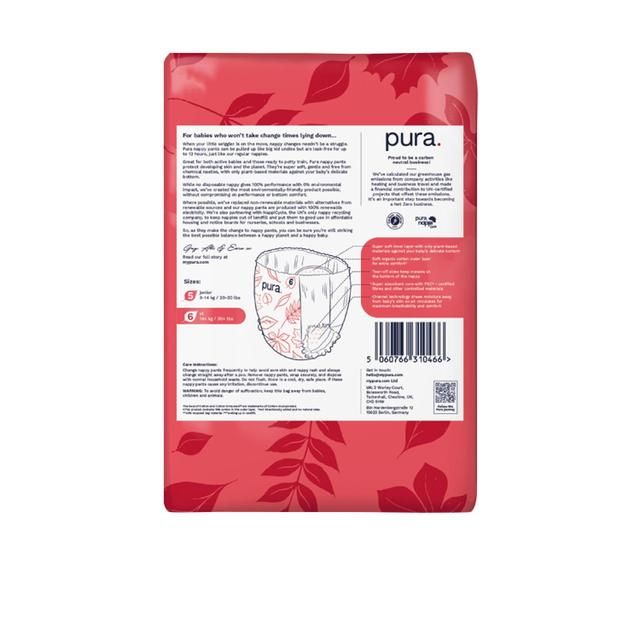 Pura High Performance Eco Nappy Pants Size 6 (14kg+) 18 per pack