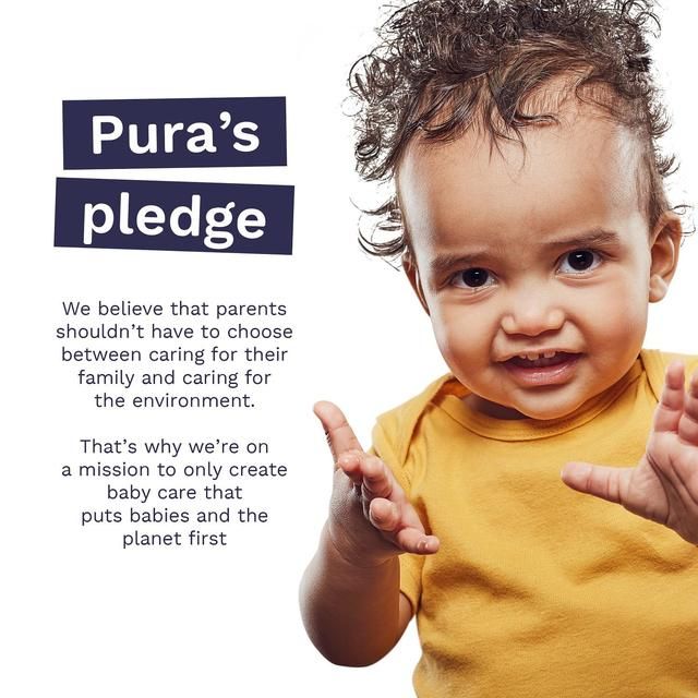 Pura Plastic Free Baby Wipes 12 x 60pk   12 x 60 per pack