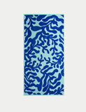Pure Cotton Coral Beach Towel