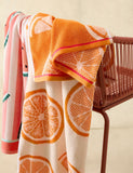 Pure Cotton Orange Slices Beach Towel