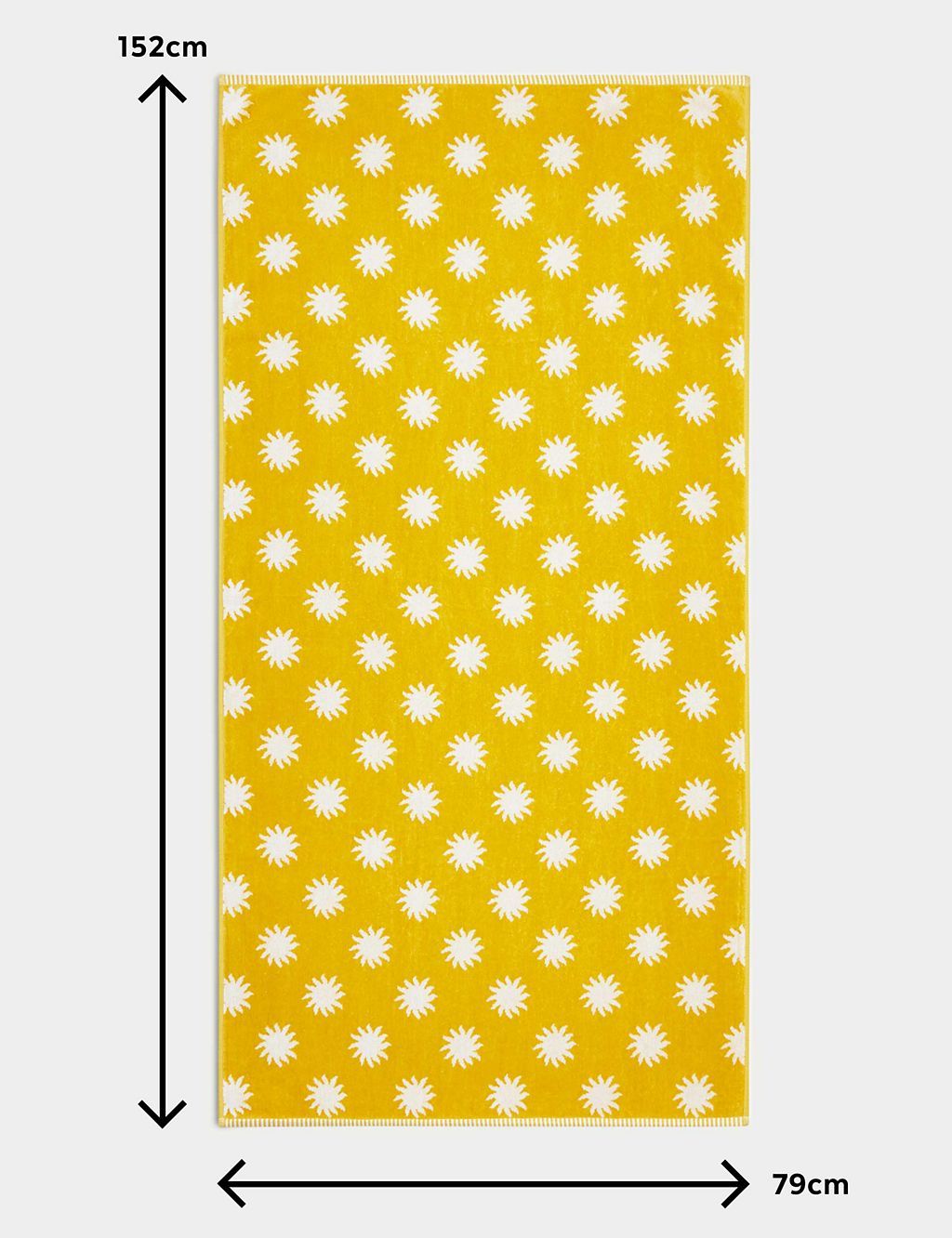 Pure Cotton Sun Print Beach Towel