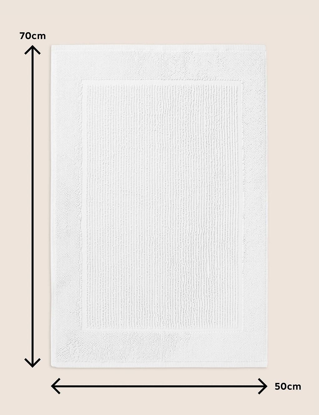 Pure Cotton Textured Bath Mat