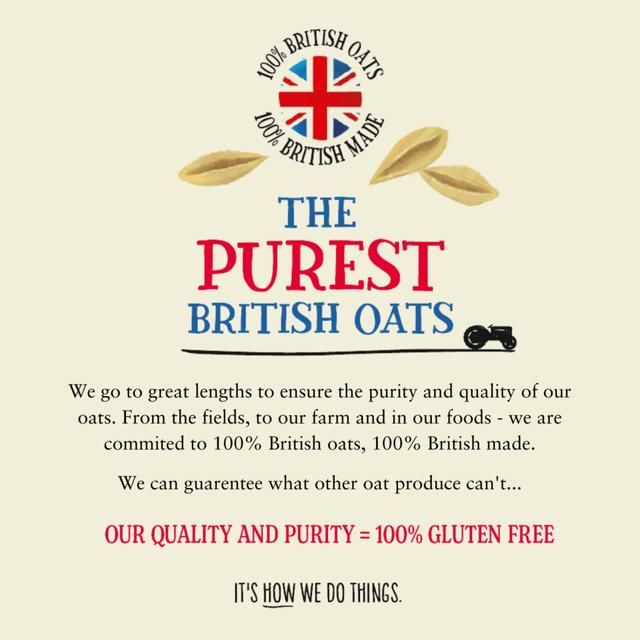 PureOaty Gluten Free Organic Porridge Oats   450g