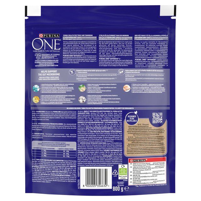 Purina One Chicken Dry Cat Food 800g