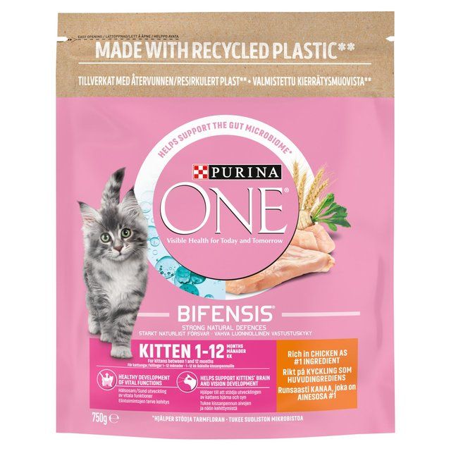 Purina One Kitten Chicken Dry Cat Food 750g