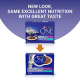 Purina One Mini Fillets Ocean Fish and Lamb Wet Cat Food 8 x 85g