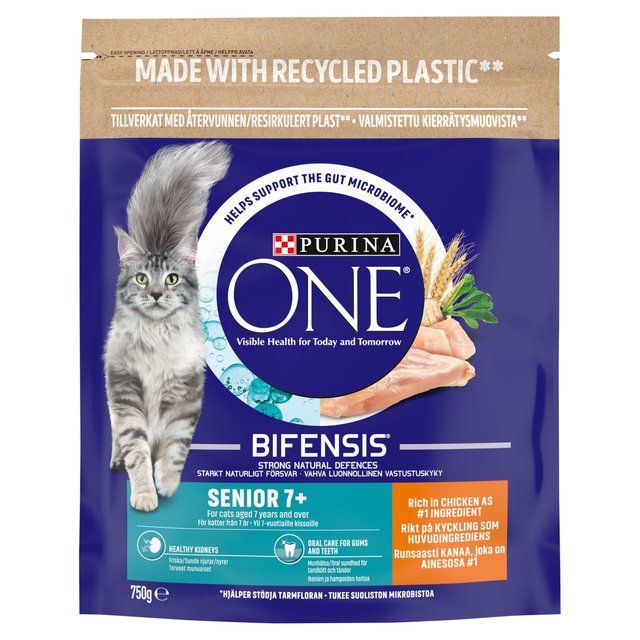 Purina One Senior 7+ Chicken Dry Cat Food 750g