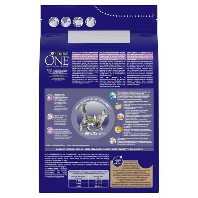 Purina ONE Sensitive Dry Cat Food Turkey and Rice 2.8kg
