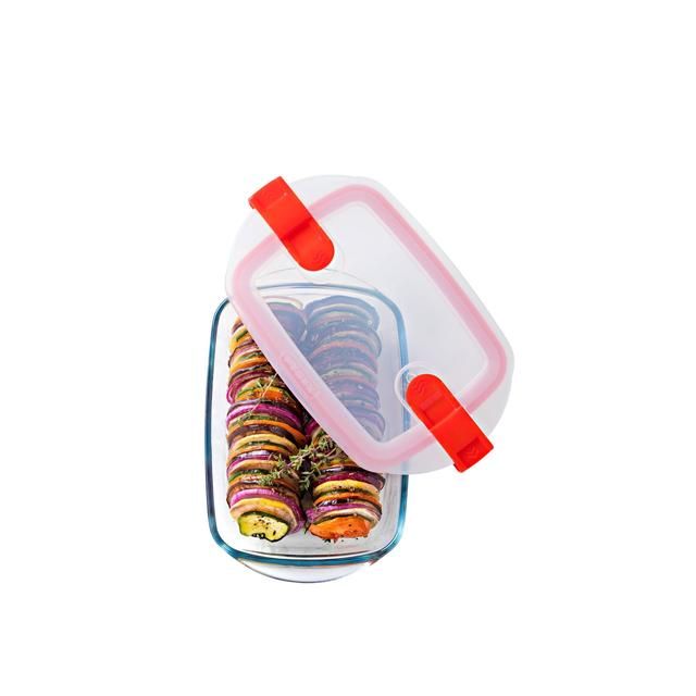 Pyrex Cook&Heat Rect Dish & Lid 0.35l 17 per pack