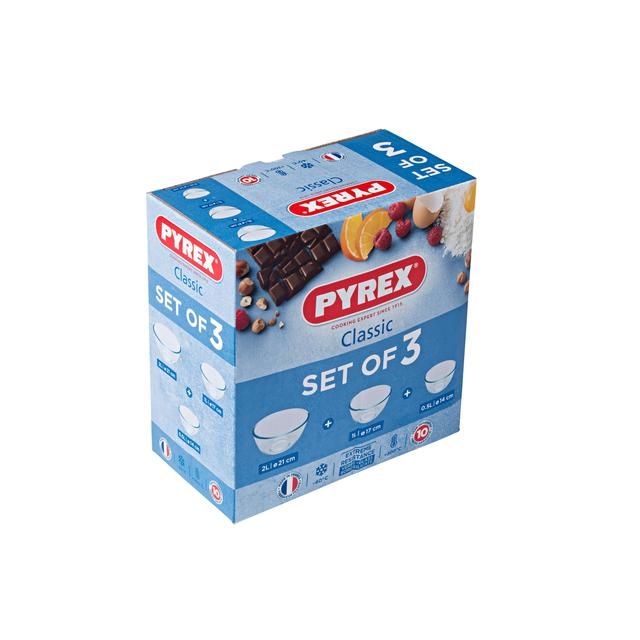 Pyrex Mixing Bowl Set 3 per pack