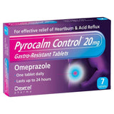 Pyrocalm Control Omeprazole Heartburn Tablets 7 per pack