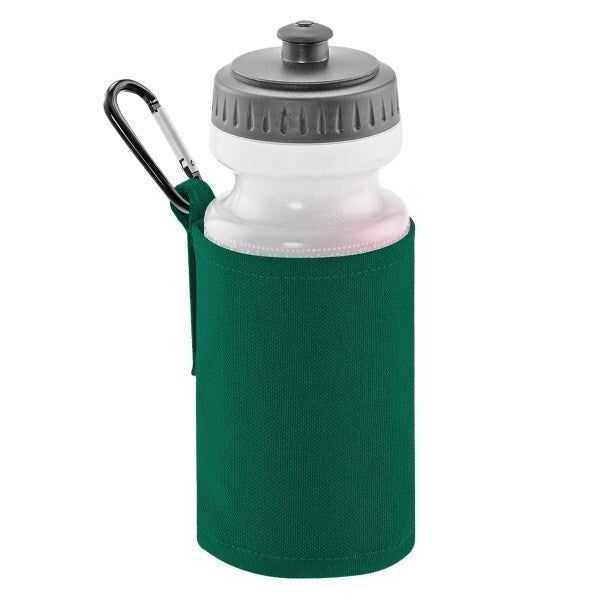Quadra Water Bottle And Fabric Sleeve Holder Bottle Green
