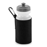 Quadra Water Bottle And Fabric Sleeve Holder (Pack of 2) Black