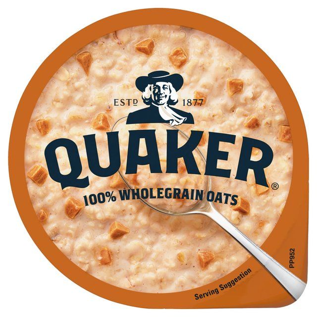 Quaker Heavenly Oats Caramel Fudge Porridge Cereal Pot 58g