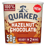 Quaker Heavenly Oats Hazelnut Chocolate Porridge Cereal Pot   58g