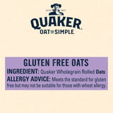 Quaker Oat Gluten Free Original Porridge Cereal 510g