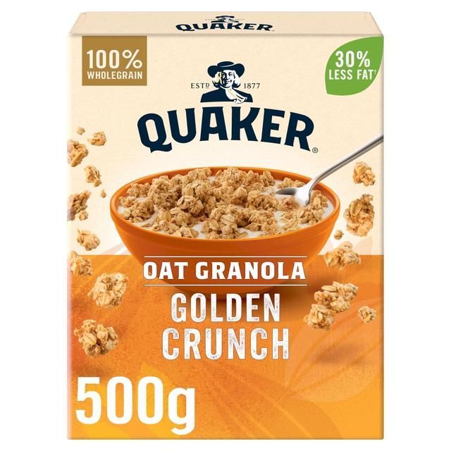 Quaker Oat Granola Golden Crunch Cereal 500g