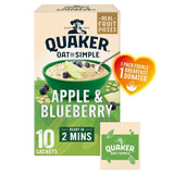 Quaker Oat So Simple Apple & Blueberry Porridge Sachets Cereal 10 per pack