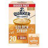 Quaker Oat So Simple Family Pack Golden Syrup Porridge Sachets Cereal 20 per pack