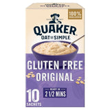 Quaker Oat So Simple Gluten Free Original Porridge Sachets Cereal 10 per pack