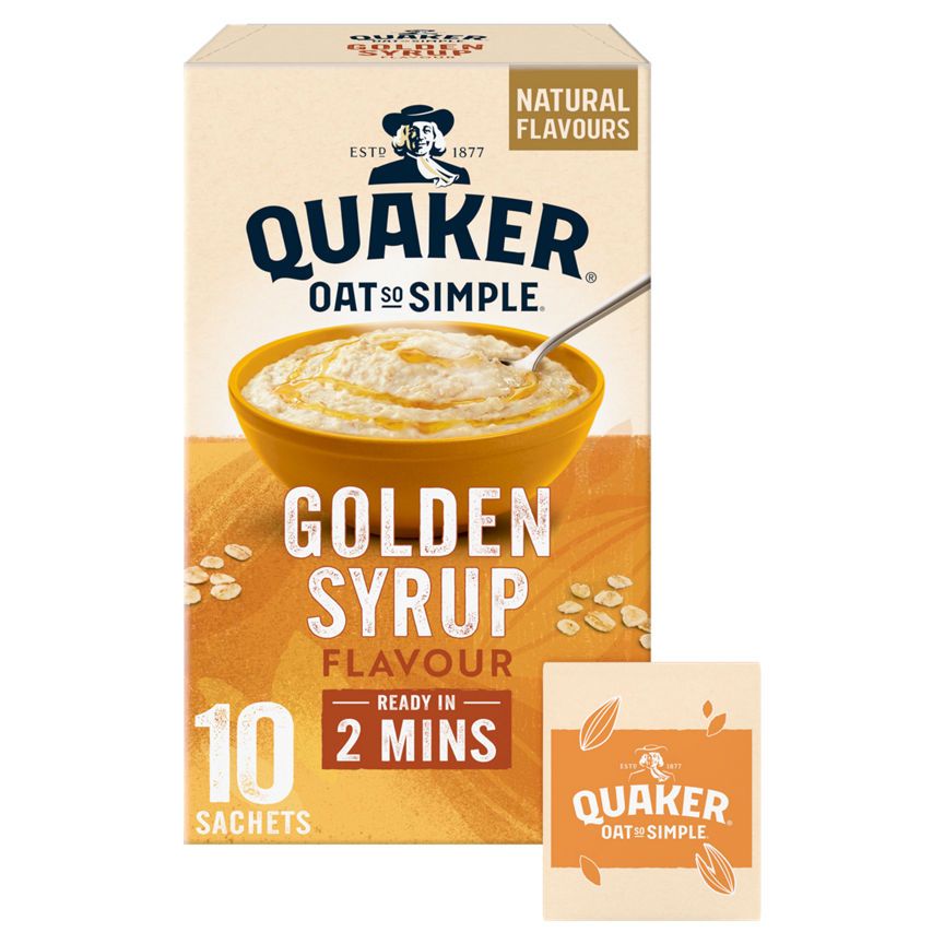 Quaker Oat So Simple Golden Syrup Porridge 10 Pack