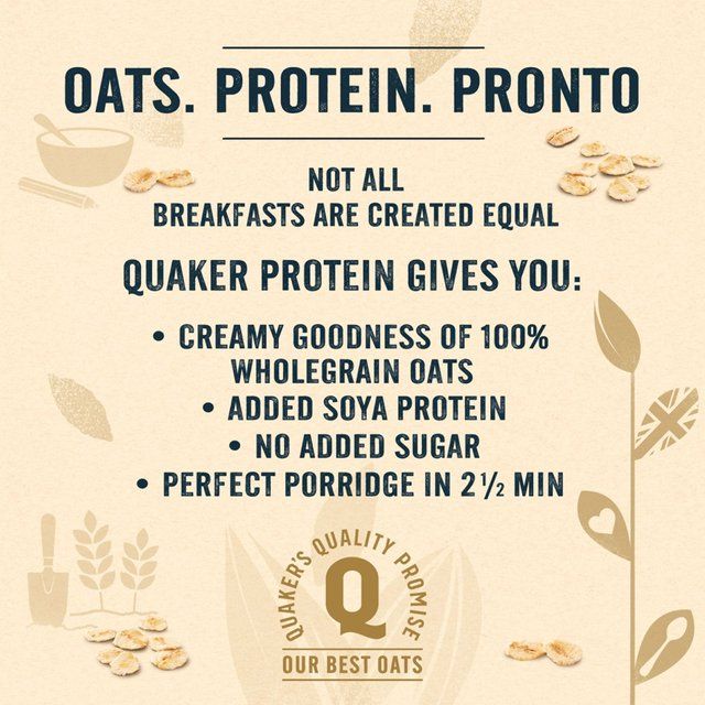 Quaker Oat So Simple Protein Original Porridge Sachets Cereal 8 per pack