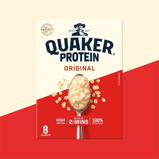 Quaker Oat So Simple Protein Original Porridge Sachets Cereal 8 per pack