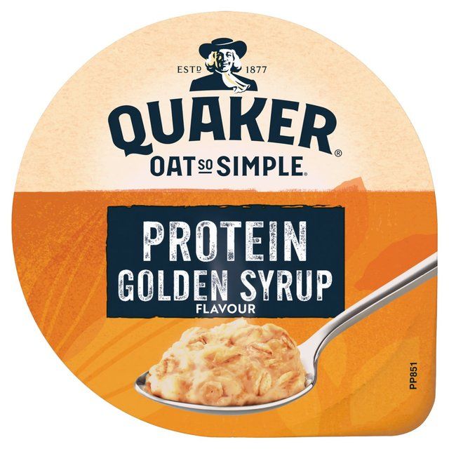 Quaker Oat So Simple Protein Porridge Cereal Pot Golden Syrup 63g