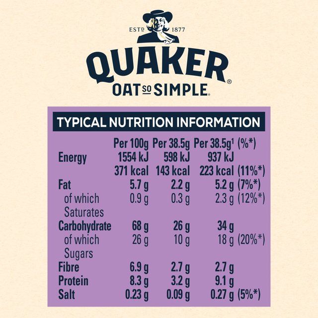 Quaker Oat So Simple Sultanas & Raisins Fruit Porridge Sachets Cereal 10 per pack