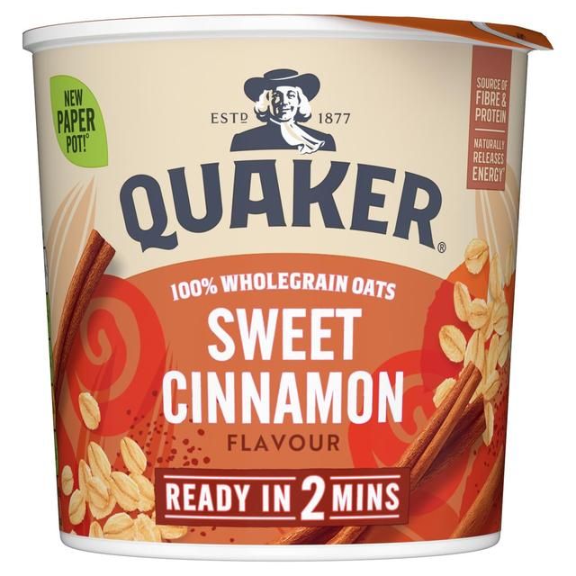 Quaker Oat So Simple Sweet Cinnamon Porridge Cereal Pot 57g