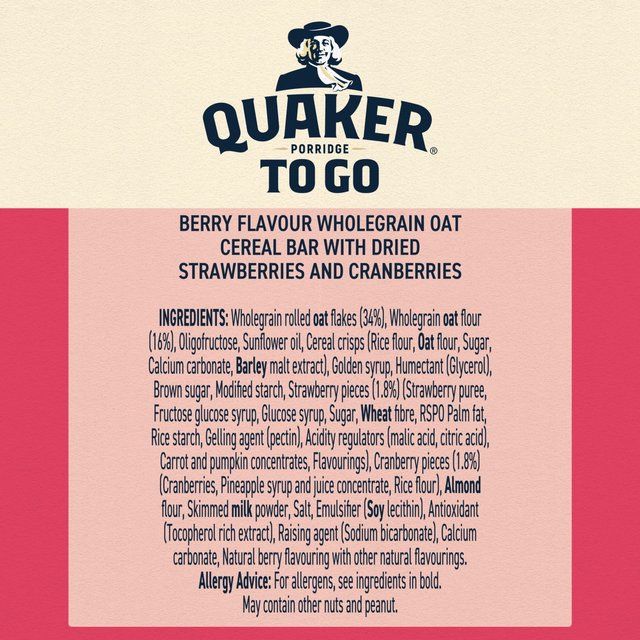 Quaker Porridge to Go Mixed Berries 2 per pack