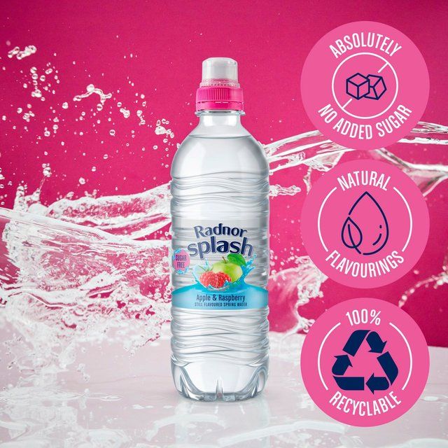 Radnor Splash Apple & Raspberry Flavoured Water 6 x 500ml
