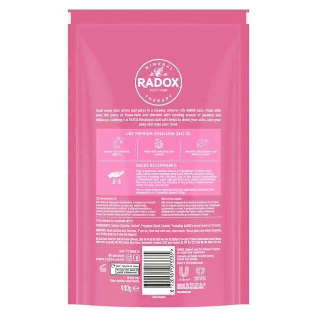 Radox Crystal Calm Himalayan Salts with Jasmine & Hibiscus 900g