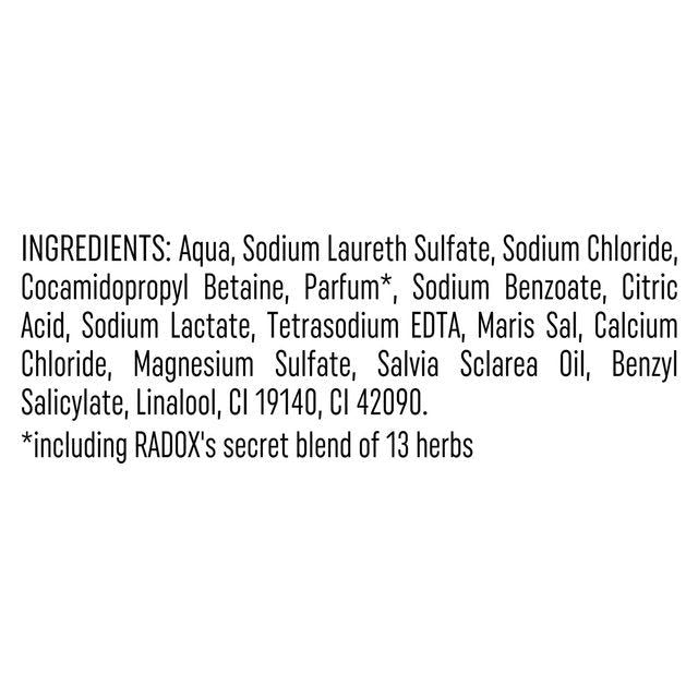 Radox Muscle Soak Bath Soak with Sage & Sea Minerals   1L